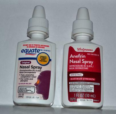 Identical Nasal Sprays at Walgreens, 99 Chestnut St, Oneonta and Walmart's.