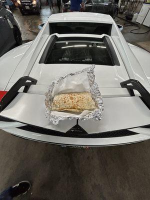 Lunch on a Lambo with the owners blessing