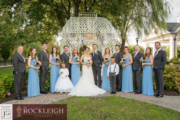 Bridal party enjoying time with award winning wedding photographer Jason Giordano photography