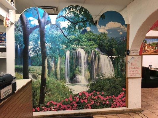 Mural in entryway