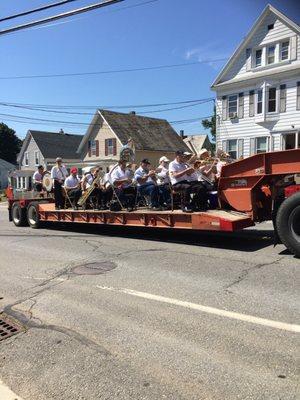 Fitchburg 4th of July parade 2018. Town band.