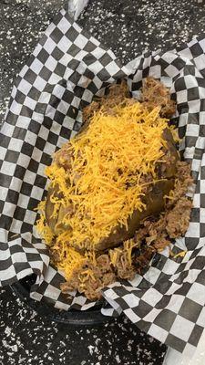 Pulled pork baked potato