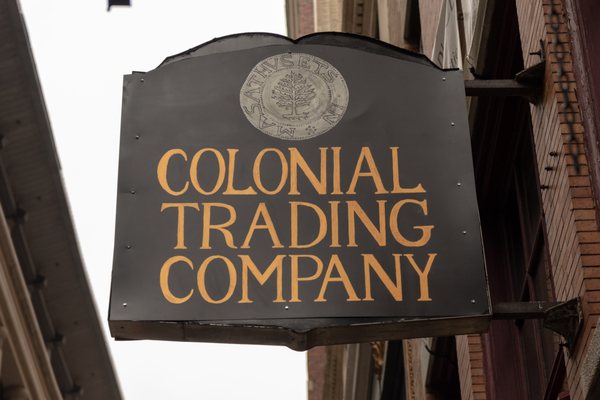 Colonial Trading Company sign