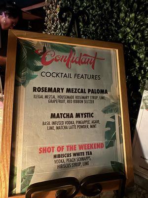 Cocktail features of the week