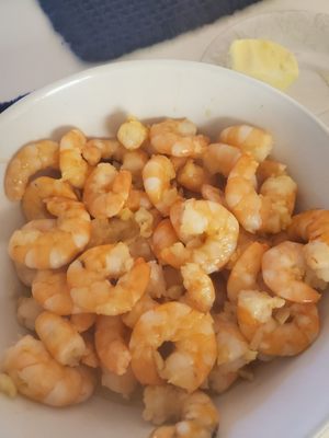 Garlic Shrimp: Local Shrimp @$9/lb