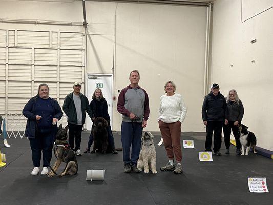 Intermediate obedience class