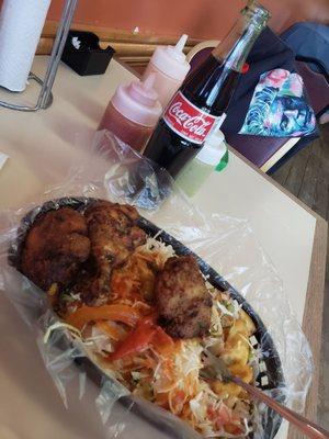 pollo y tajadas