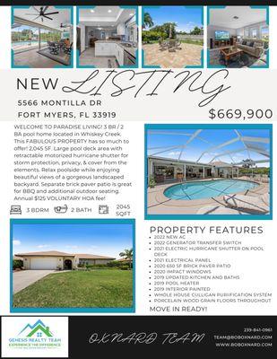 Check out our latest team listing in Whiskey Creek. Contact me at 239-839-9245 for more details.