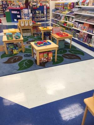 Many opportunities throughout the store to try out different educational games!