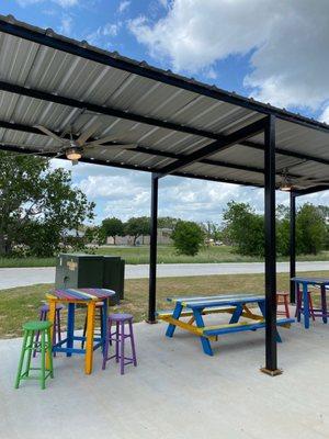 Outdoor seating area