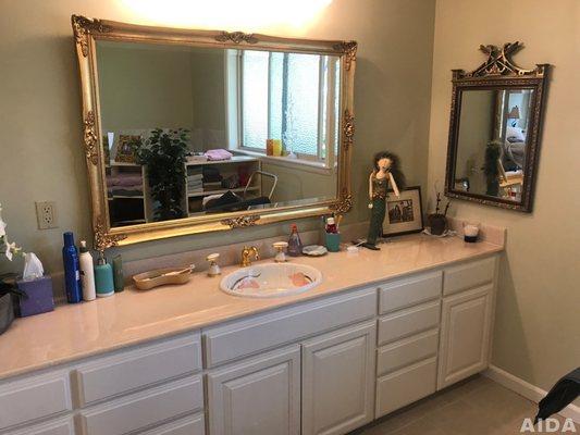 Private master bathroom