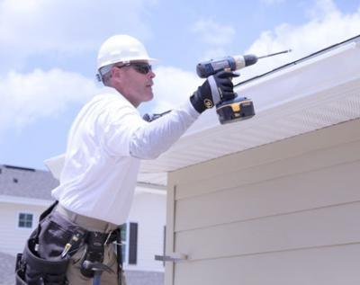 6" Seamless gutter installation