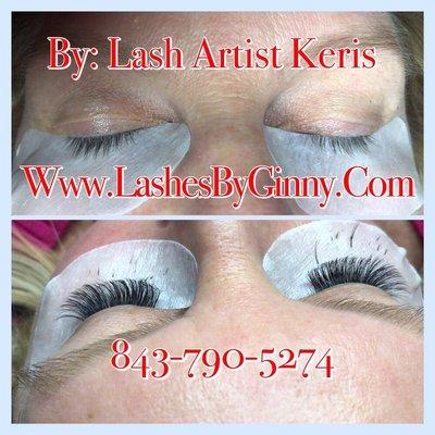 Volume lashes done by Keris.