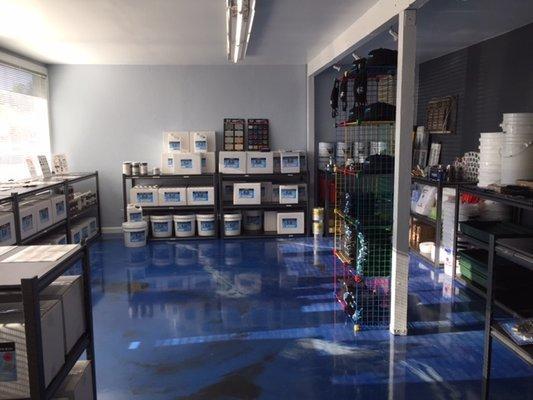 Brand new epoxy floor