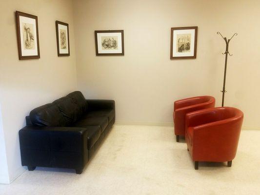 Waiting area for clients