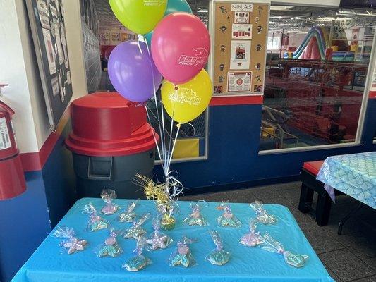 Mermaid theme cookie favors