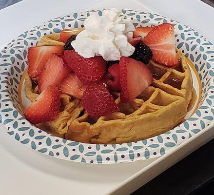 Triple Berry Vanilla Protein Waffle