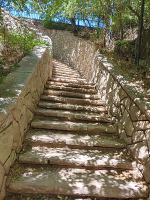 Stairs to trail