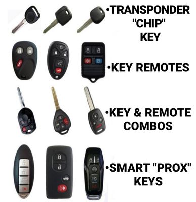 We can copy and originate many of the latest auto keys and remotes.