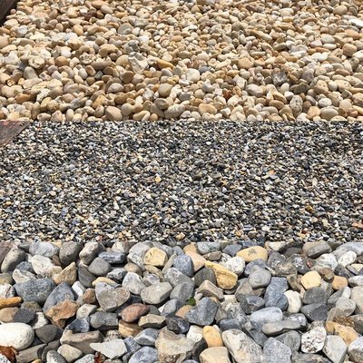 Yellow Beach Stone, Pea Gravel, River Rock