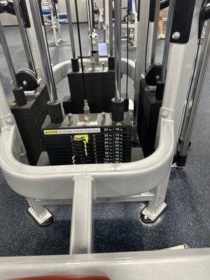 The lat machines are new