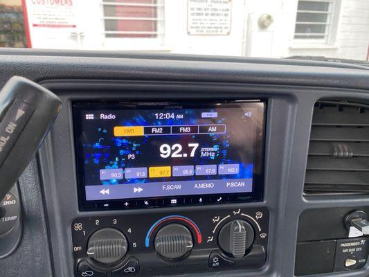 2003 Silverado with double din