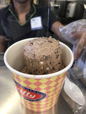 Double scoop chocolate malt