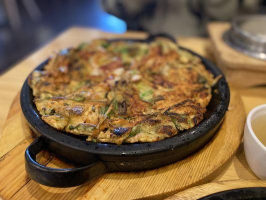 Seafood pancake