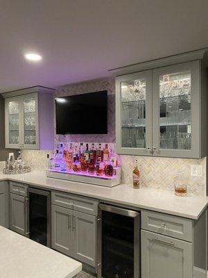 Basement wet bar