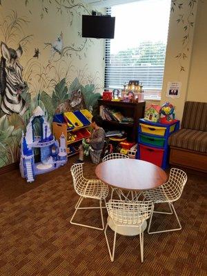 Play area in the waiting room