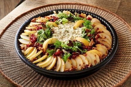 Pear & Gorgonzola Salad with Candied Walnuts and Dried Cranberries