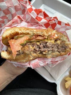 Bacon cheeseburger- not much bacon