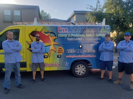 AC Repair and AC New Installs in Surprise, AZ.  Some of the crew!