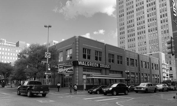 Old time Walgreens store front