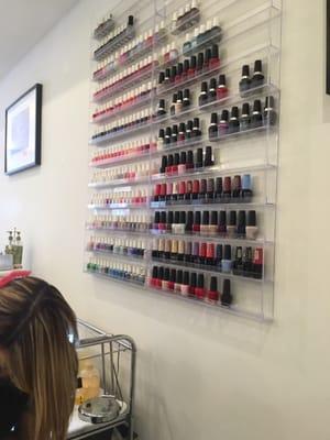 Very poor selection of colors. They use the cheap nail polish