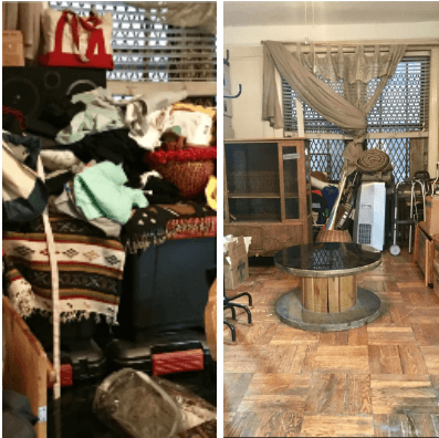 Before and After: Living Room Decluttering