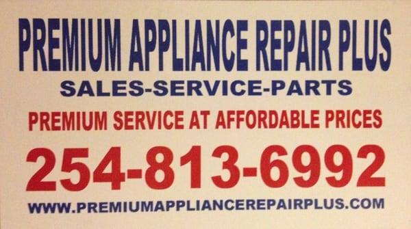 Premium Appliance Repair Plus refrigerator magnet