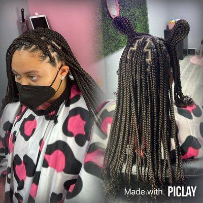 Knotless braids