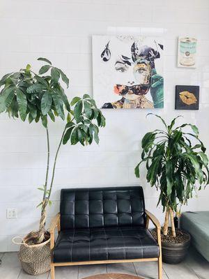 Laundromat lounge area