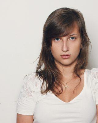 Headshot of a young actress back in NYC.