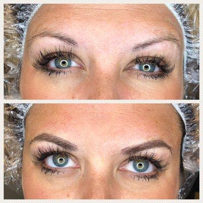 Fill in those brows by Microblading which is a Permanent Make Up Treatmenat that will last 3-5 years or more