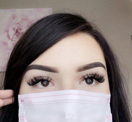 A face mask always looks better with a fresh set of lashes!