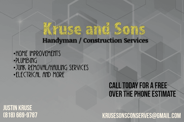 Give us a call or text for a free quote