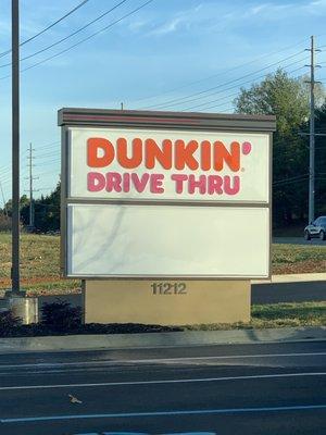 Entrance sign