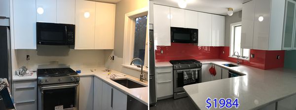 Kitchen Backsplash.
 Produced by InteriorDecorNY Inc and installed in NJ.