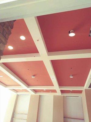 Painted ceiling