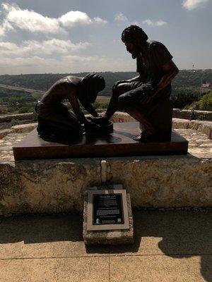 The Divine Servant. Jesus washing the feet of Simon Peter.