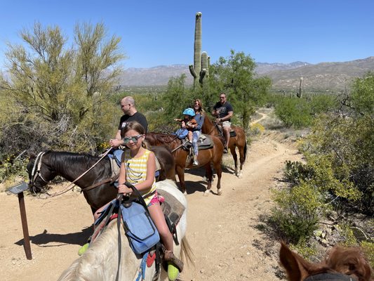 Great trail ride with my 2 year old granddaughter we will have these amazing memories to talk about as she grows thanks rockin  i