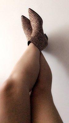 Leopard print bootie