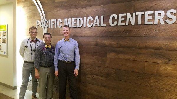 Pacific Medical Centers celebrating 2018 National Bow Tie Day!